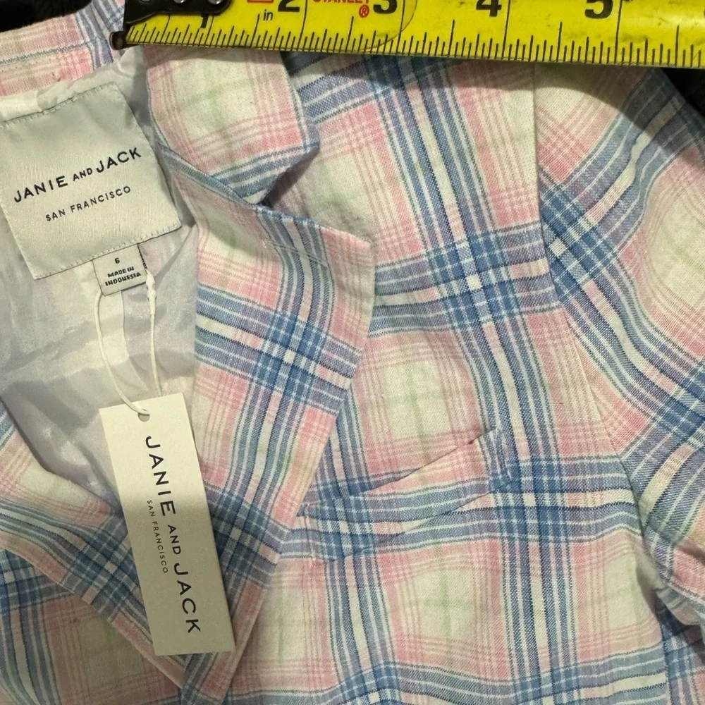 Kids Plaid Jacket - Pink and Blue ♥️NWT♥️